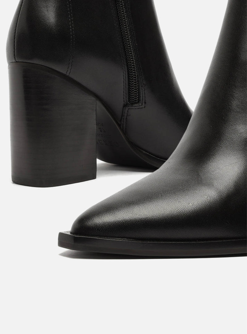 Cora Leather Block Bootie Booties FALL 21