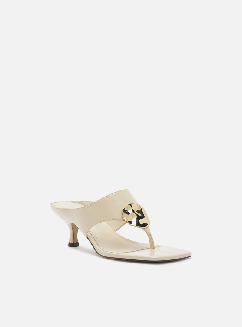 Coraline Low Stiletto Leather Sandal Sandals R/26