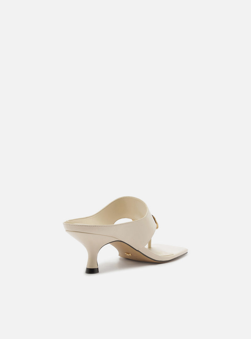 Coraline Low Stiletto Leather Sandal Sandals R/26