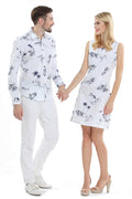 Couple Aina Set in Classic Map White