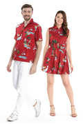 Couple Hoku Set in Christmas Santa Red