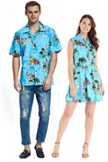 Couple Hoku Set in Christmas Santa Turquoise