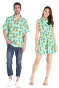 Couple Hoku Set in Pineapple Skull Turquoise
