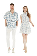 Couple Hoku Set in Vintage Tropical Toile