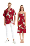 Couple Molokai Set in Pineapple Garden Red