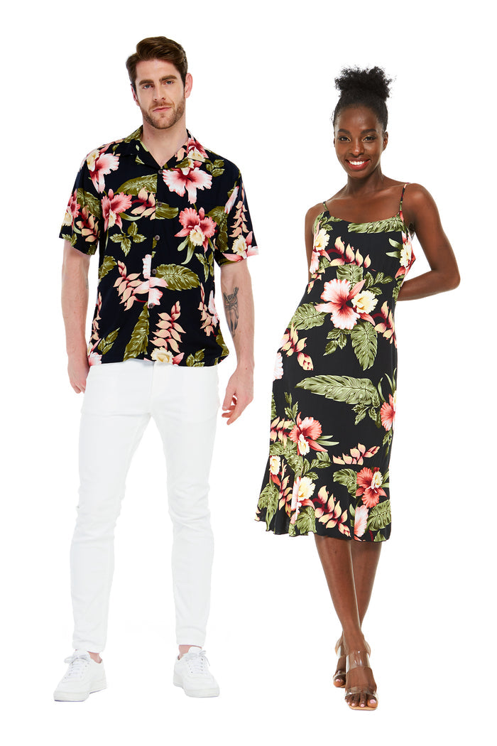 Couple Molokai Set in Rafelsia Black