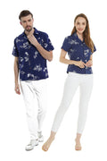 Couple Nani Set in Classic Map Navy