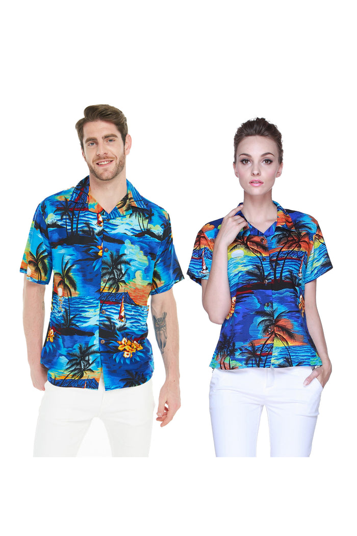 Couple Nani Set in Sunset Blue