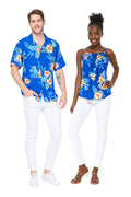 Couple Waiakapuhi Set in Hibiscus Blue