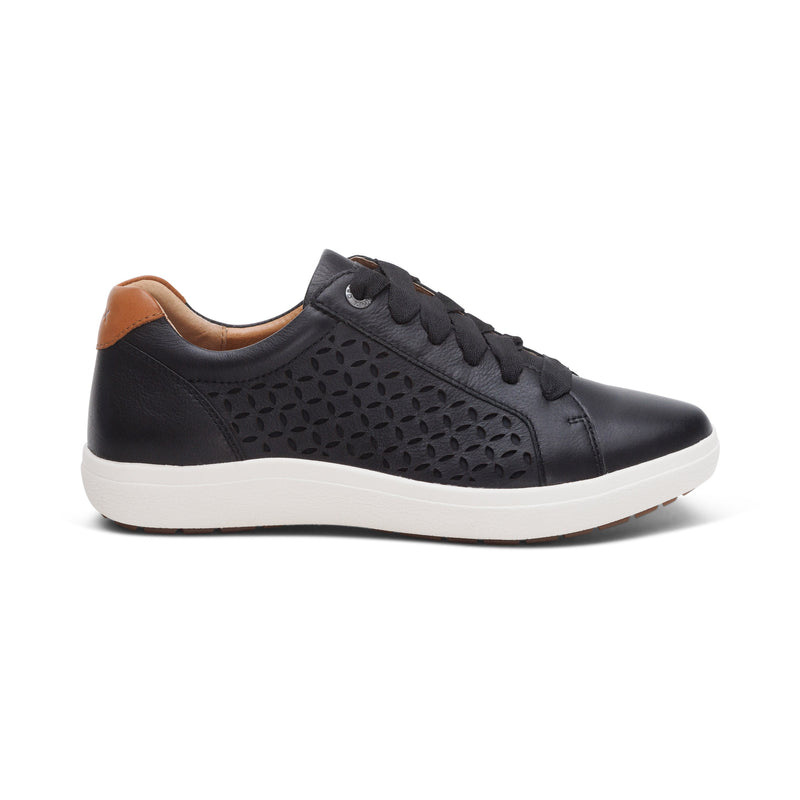 Courtney Lace-up Sneakers #color_black-cutout