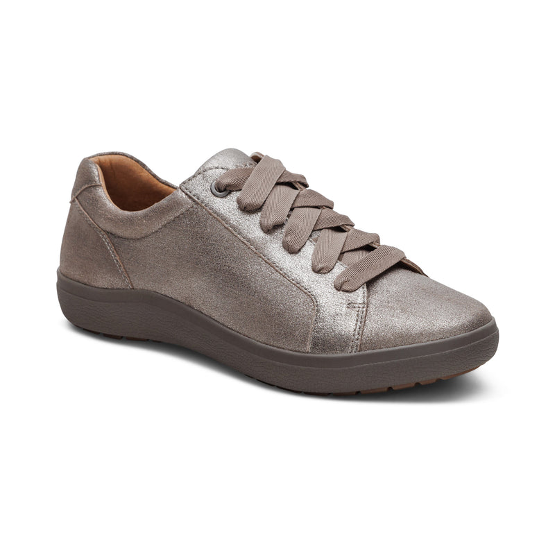 Courtney Lace-up Sneakers #color_brushed-silver