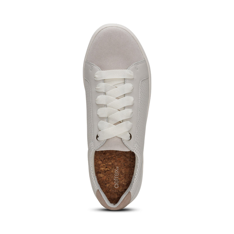 Courtney Lace-up Sneakers #color_chalk