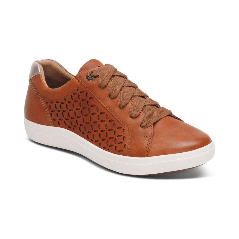 Courtney Lace-up Sneakers #color_cognac-cutout