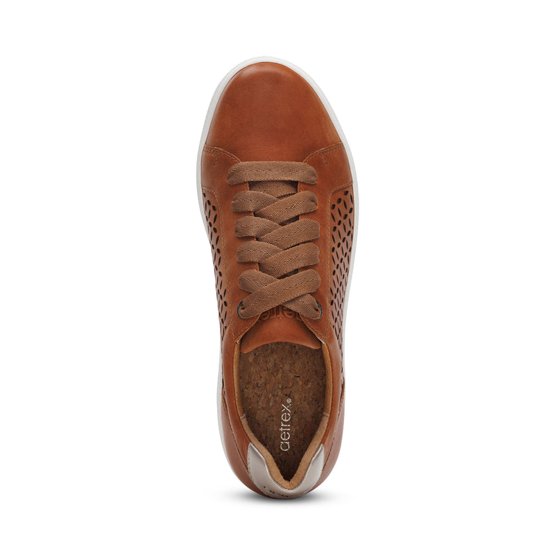 Courtney Lace-up Sneakers #color_cognac-cutout