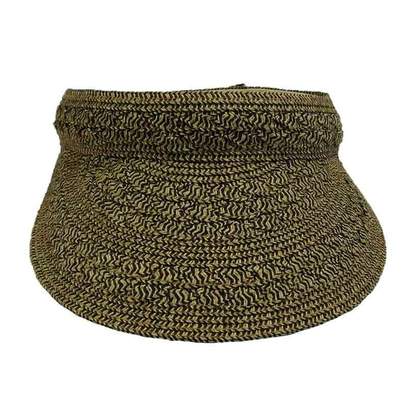 Cross Braid Sun Visor Hat - Jeanne Simmons Accessories Visor Cap Jeanne Simmons Accessories