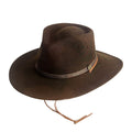 Crushable Wool Felt Safari Hat with Chin Cord - Biltmore Made in USA Safari Hat Biltmore Hats BF2145WLDS3108LG Brown Large (58.5 cm)