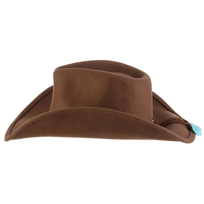 Crushable Wool Felt Western Hat with Aztec Band - Scala Hats Cowboy Hat Scala Hats