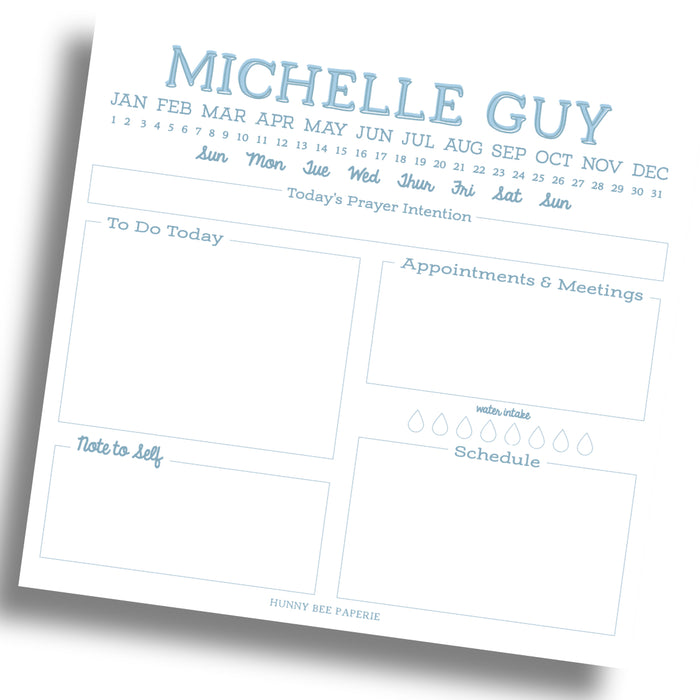 Daily Task Notepad - Personalized