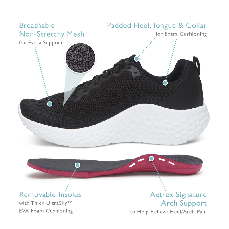 Danika Arch Support Sneaker #color_white-ombre