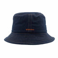 Dark Denim Bucket Hat with Orange Stitching - Stetson Hats Bucket Hat Stetson Hats STW396 Denim Medium (57 cm)