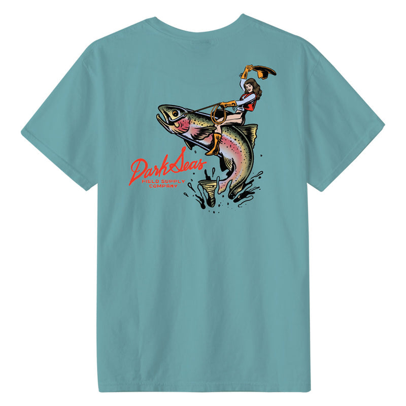 Dark Seas Rainbow Rider Pigment T-Shirt - Aqua