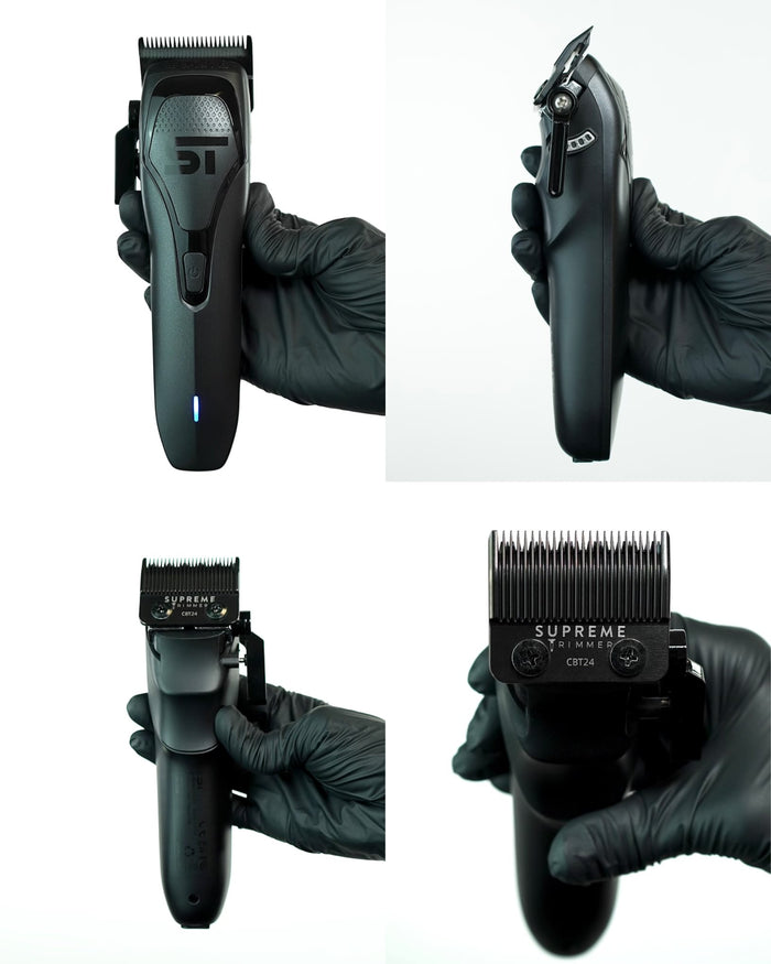 Supreme Trimmer DarkStar 72 Clipper Adjustable Blade and Taper Lever Close Up