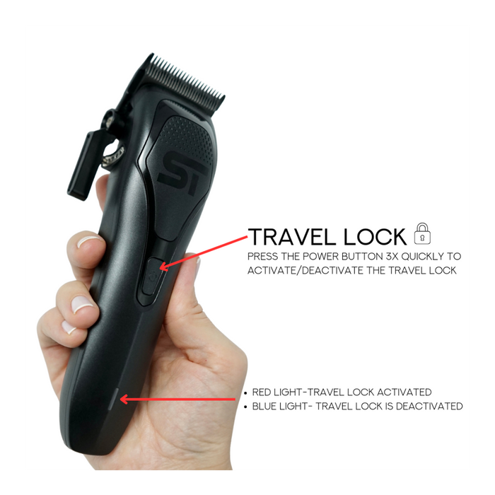 Supreme Trimmer DarkStar 72 Clipper Travel Lock Function Demonstration