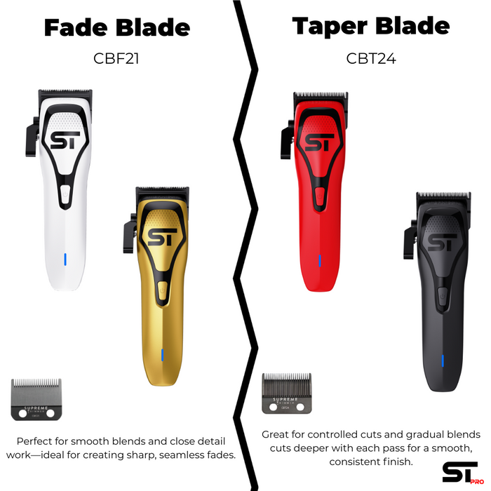 Supreme Trimmer DarkStar 72 Clipper Fade Blade and Taper Blade Options