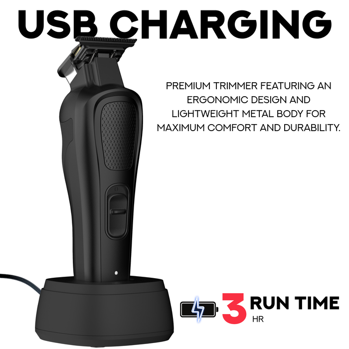 Supreme Trimmer DarkStar 82 Trimmer on Charging Stand
