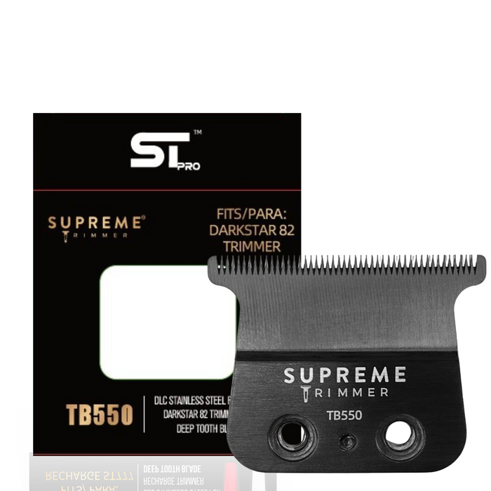 Supreme Trimmer TB550 Deep Tooth Replacement Blade Packaging for DarkStar Trimmer