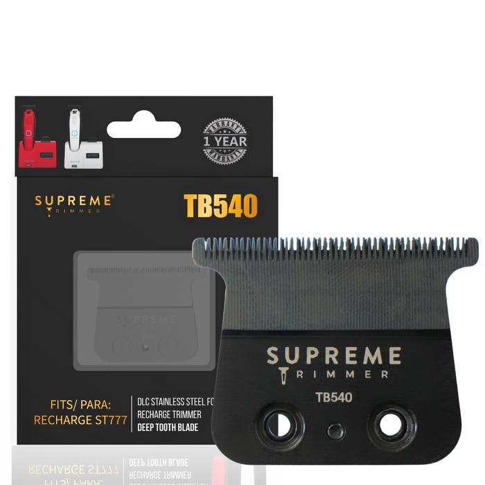 Supreme Trimmer TB540 Deep Tooth Replacement Blade for Recharge Trimmer with Precision Cutting Teeth
