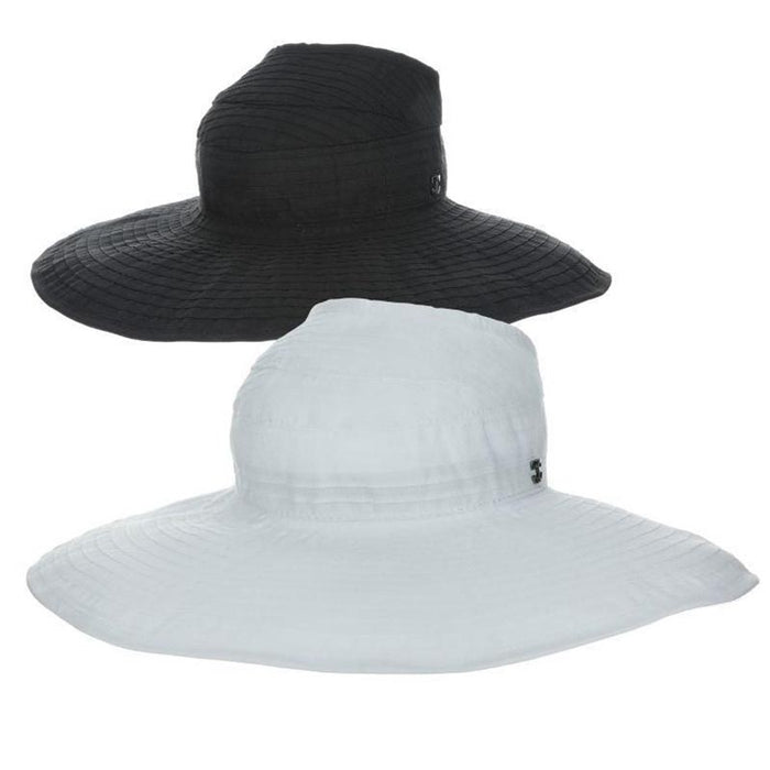 Deluxe Ribbon Ponytail Hole Facesaver Hat - J. Callanan Hats Facesaver Hat Callanan Hats CR371 Black L/XL
