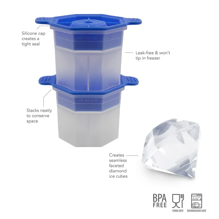 Diamond Ice Molds Set of 2