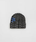 Dime Chopper Fold Beanie in Black
