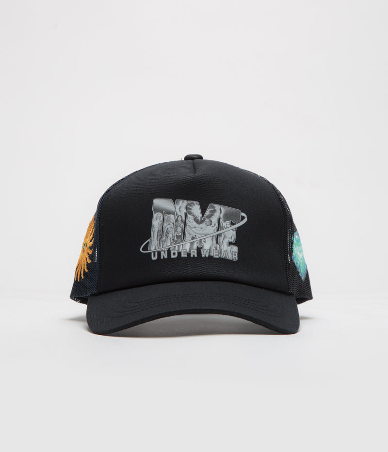 Dime Cosmic Trucker Cap in Black
