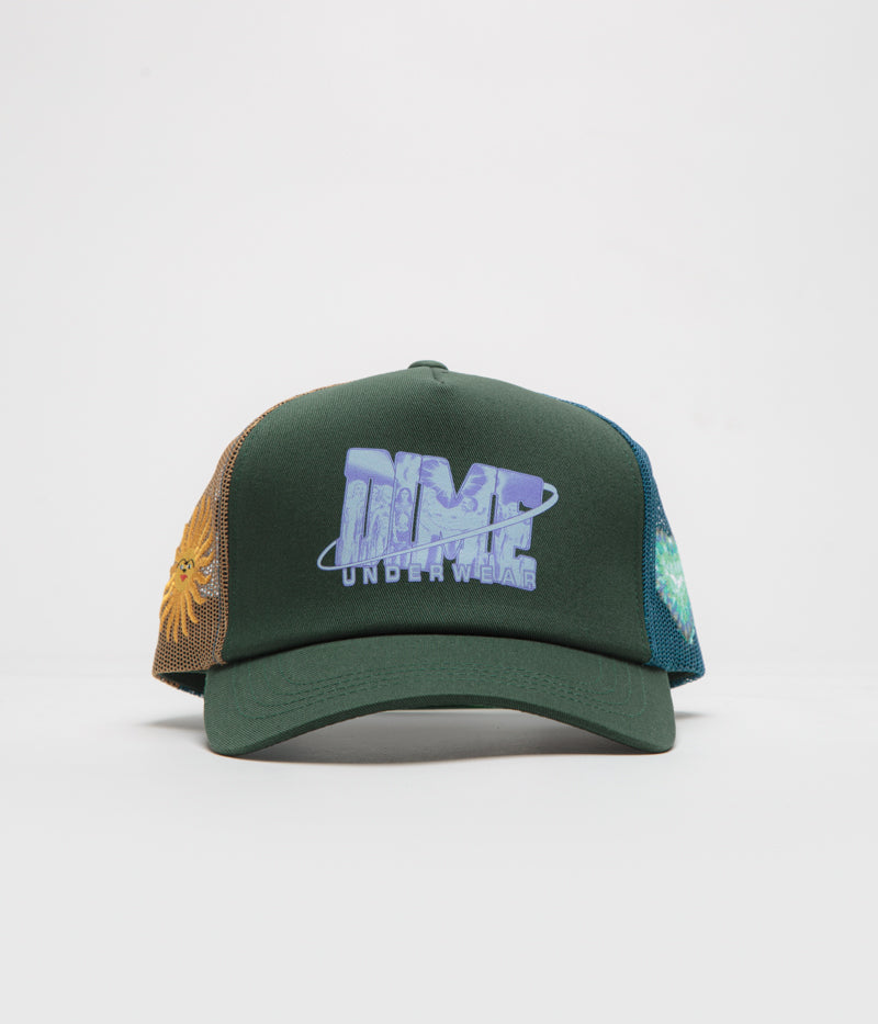 Dime Cosmic Trucker Cap in Green