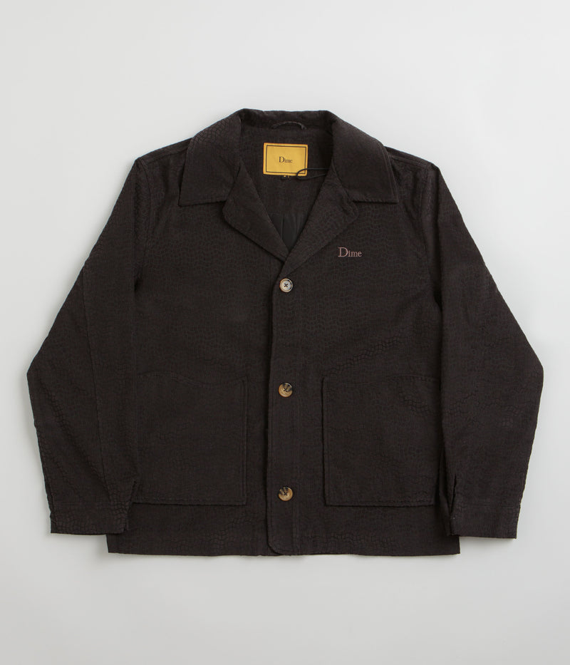 Dime Printed Cord Jacket in Black