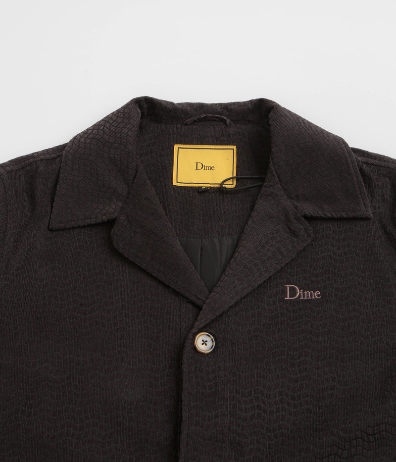 Dime Printed Cord Jacket in Black