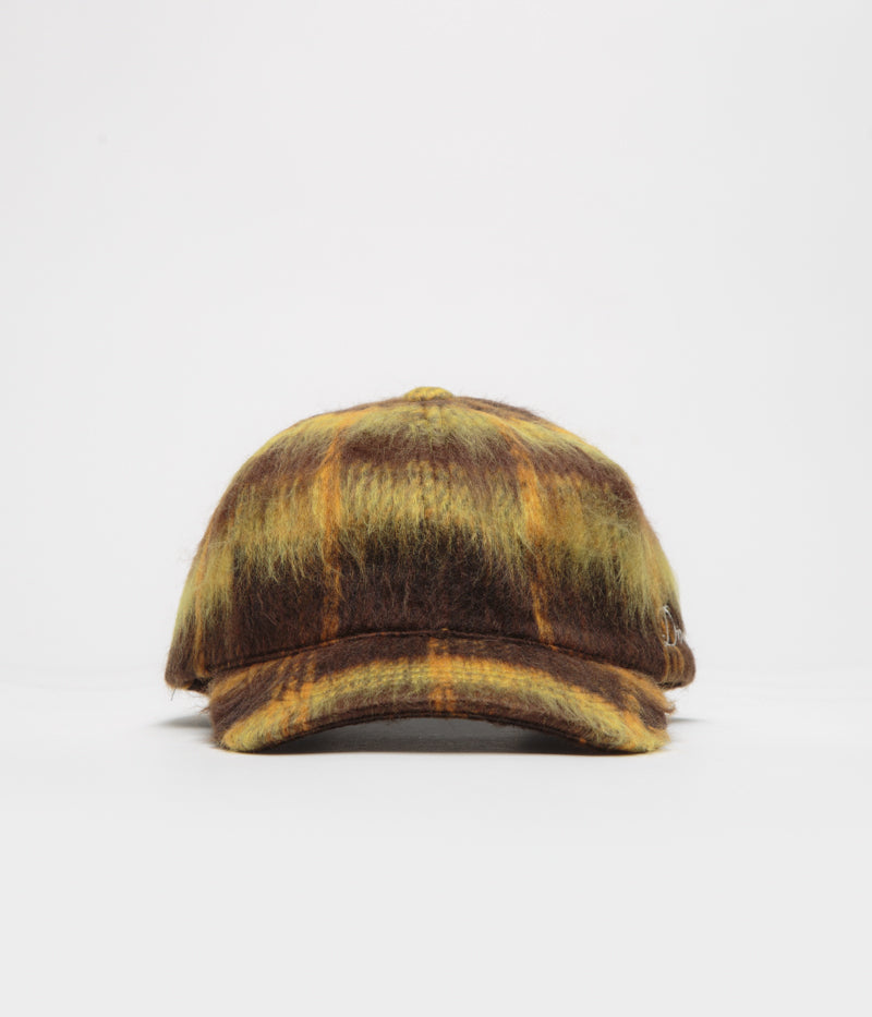 Dime Shaggy Low Pro Cap in Yellow Plaid