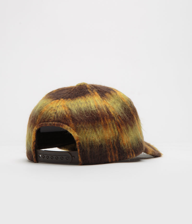 Dime Shaggy Low Pro Cap in Yellow Plaid