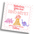 Dino-Mite Valentine Card - Girl