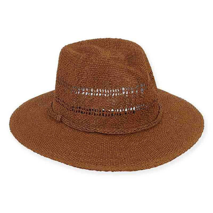 Dolan Knobby Woven Toyo Safari Hat - Sun 'N' Sand Hats Safari Hat Sun N Sand Hats