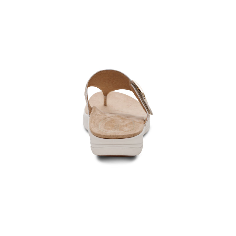 Donna Adjustable Thong Sandal #color_champagne
