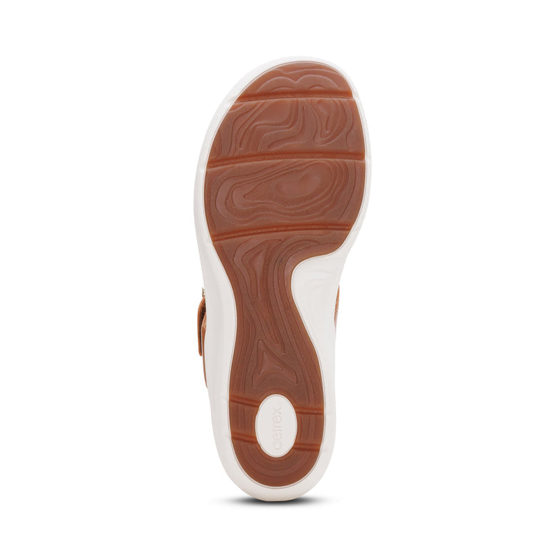Donna Adjustable Thong Sandal #color_cognac