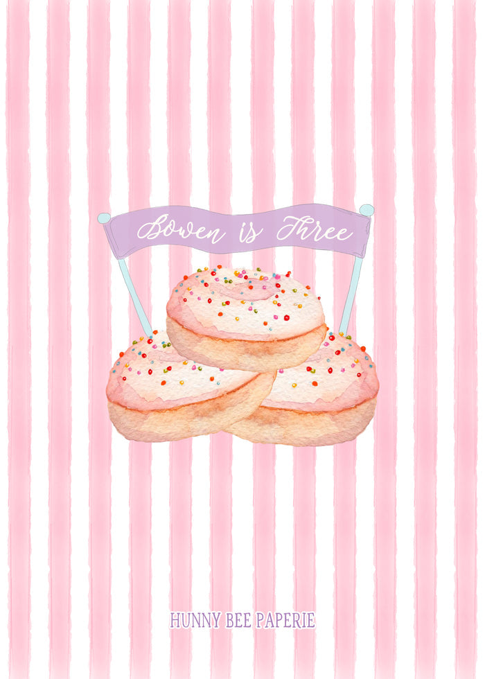 Donut Birthday Invitation