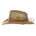DPC Global Western Soaker Hat with Chin Cord - Dorfman Hats Cowboy Hat Dorfman Hat Co. MC402OS-TAN2 Tan S/M