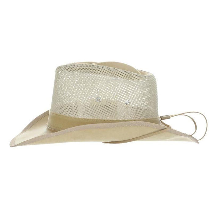 DPC Global Western Soaker Hat with Chin Cord - Dorfman Hats Cowboy Hat Dorfman Hat Co.