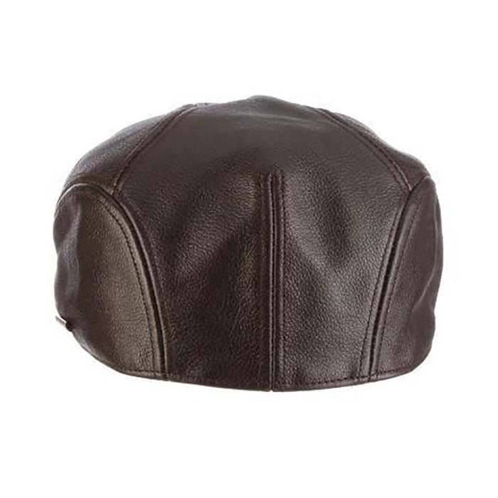 Dundee Leather Flat Cap - Stetson Hat Flat Cap Stetson Hats