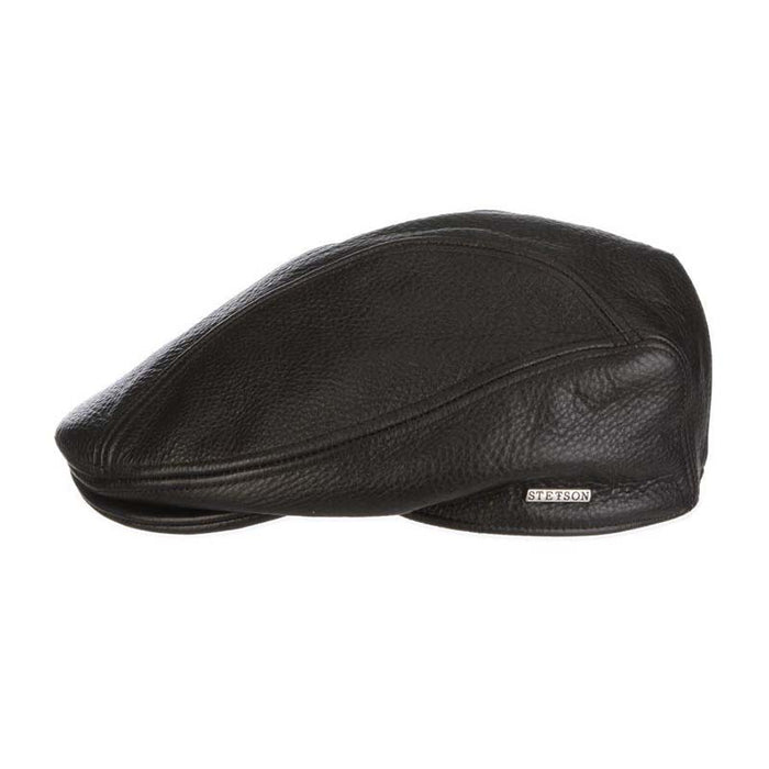 Dundee Leather Flat Cap - Stetson Hat Flat Cap Stetson Hats