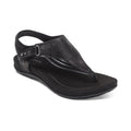 Ellie Adjustable Quarter Strap Thong Sandal #color_black